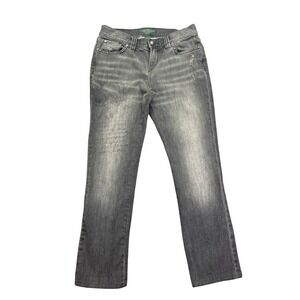 Lauren‎ Jeans Co. Gray Wash Denim Jeans Studded Pockets Petite Size 2P Fits 28"